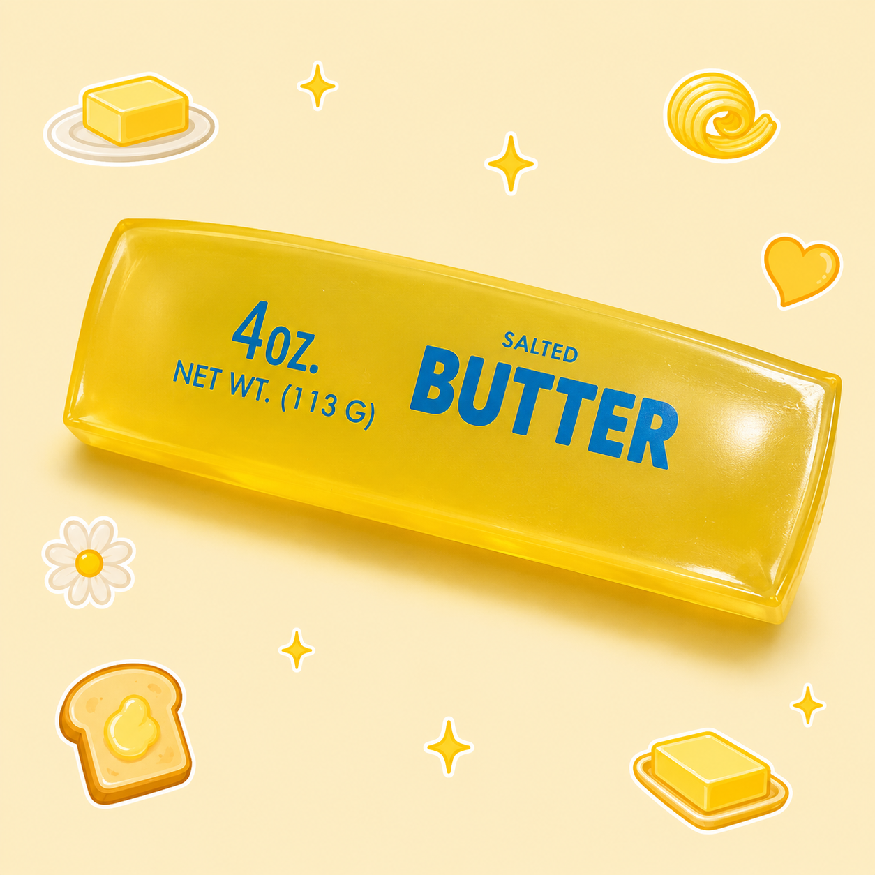 Butter Stick Coconut Oil Squishy
