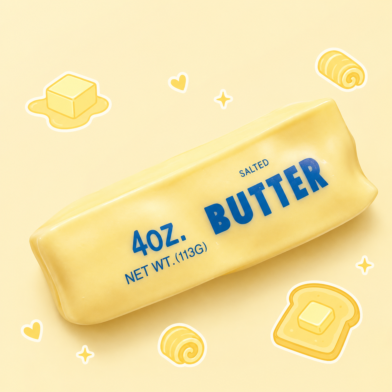 Butter Stick Crunchy Squishy
