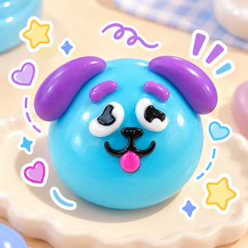 Blue Puppy Face