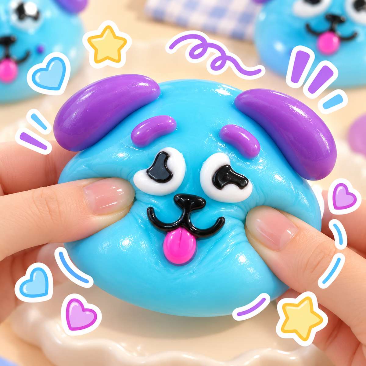Blue Puppy Face Squishy - image 2