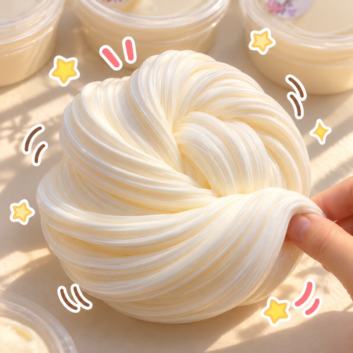 Whipped Milk White Slime image 2