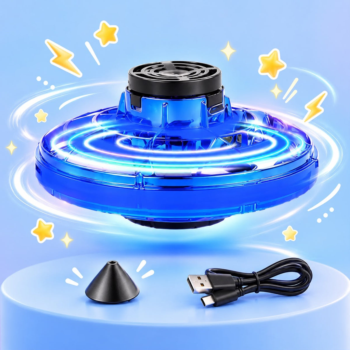 LED Flying Spinner Toy image 1